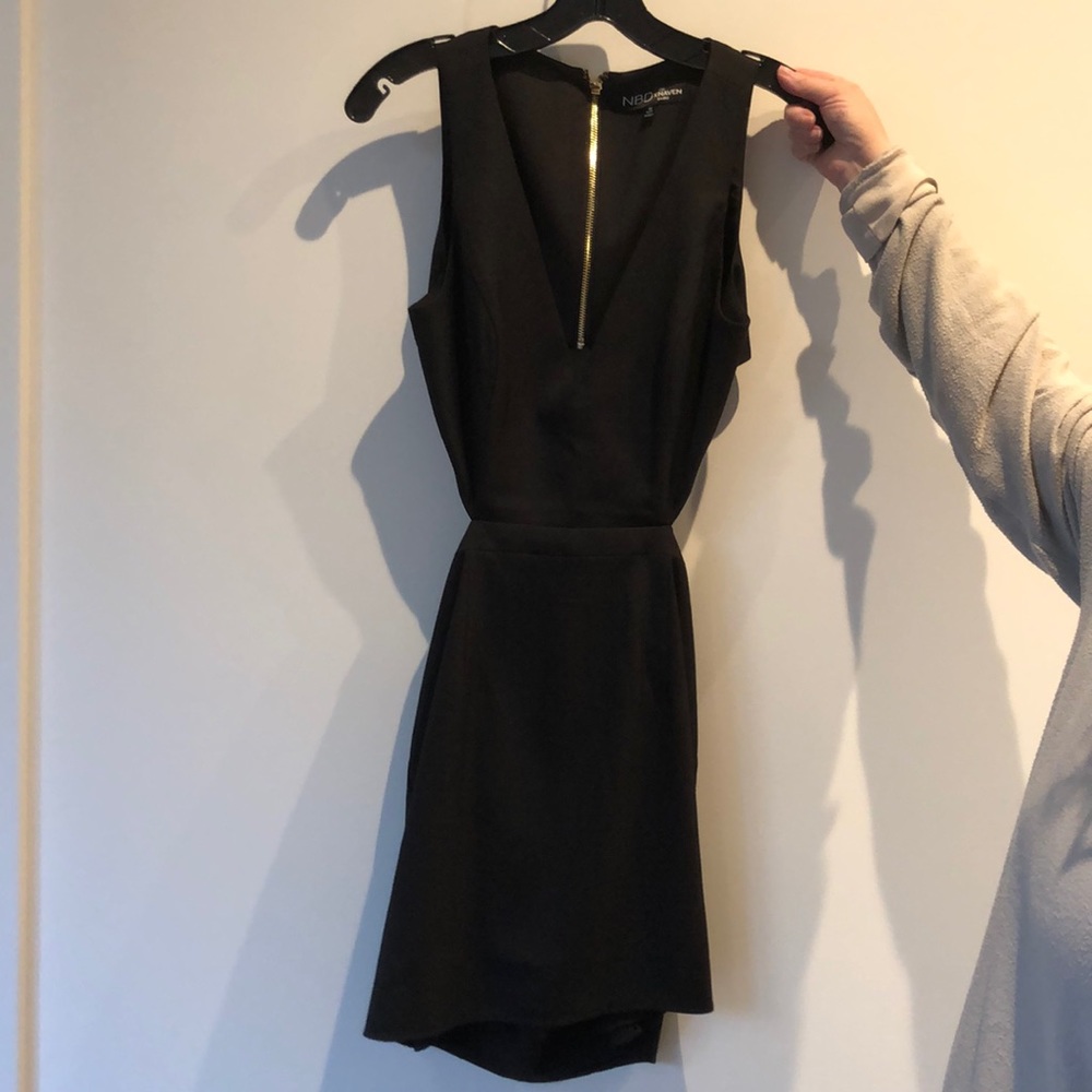 Black mini dress